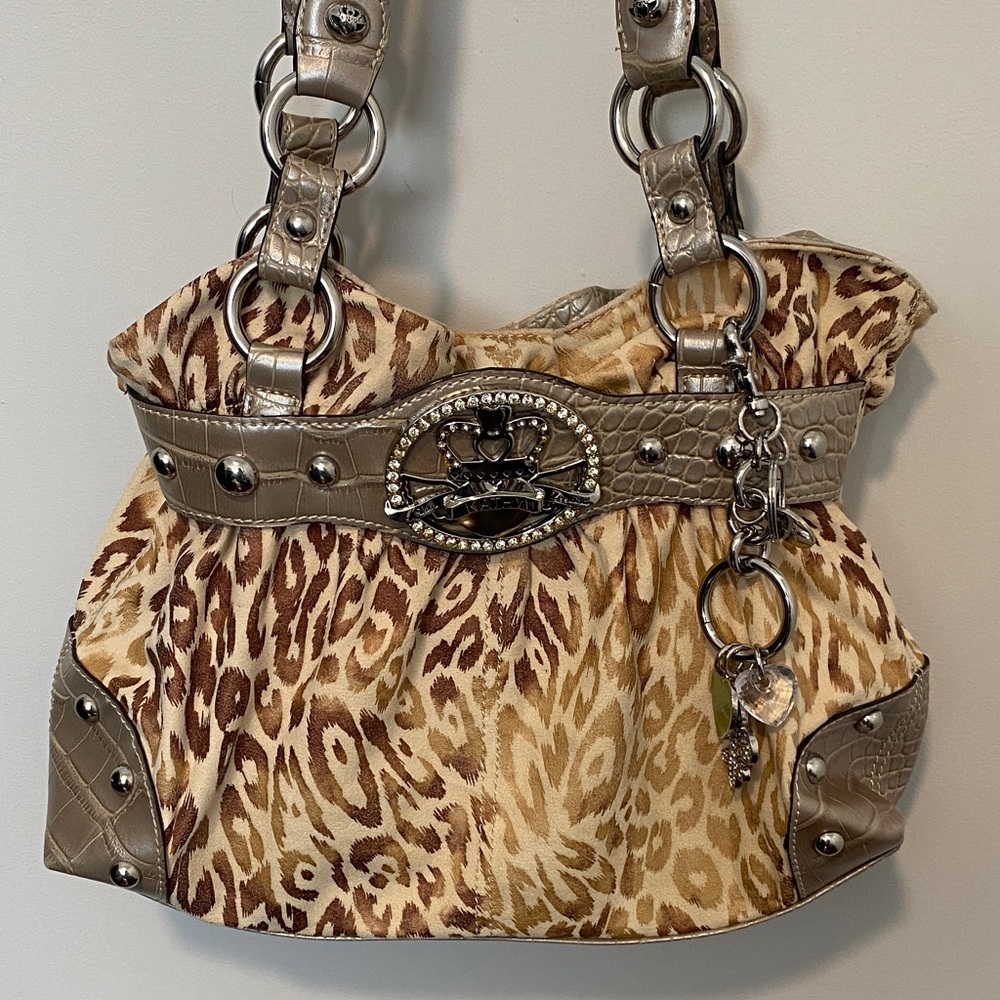 Y2K Pristine Condition Leopard Print Shoulder Bag - image 1